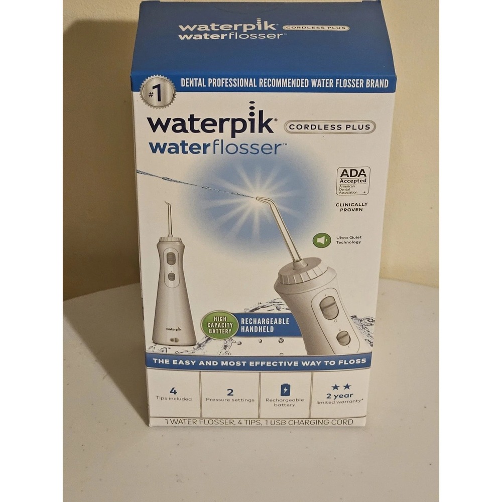 Waterpik Waterflosser Cordless Plus Dental Water Pik Flosser Jet New